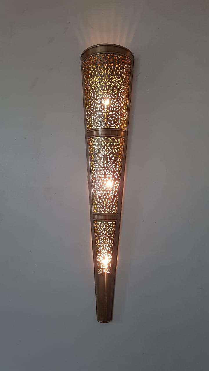 Moroccan lamp, Moroccan sconce, wall sconce , traditionel sconce, sconce light, wall lamp, copper sconce, Moroccan Mosaic Lighting - Image 6