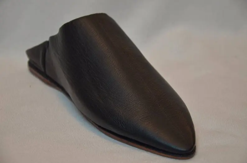 Moroccan babouche, babouche slippers, leather slippers, men's slippers, traditional babouche, pure leather slippers, modern babouche - Image 2