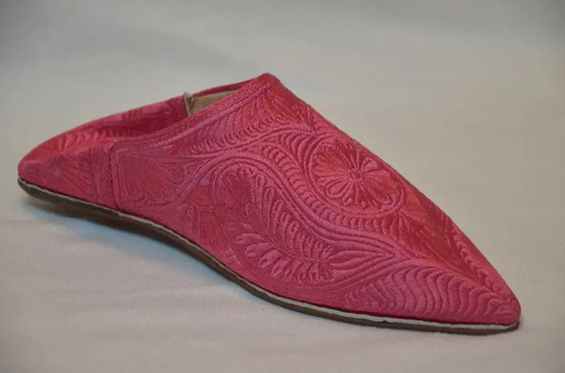 Moroccan babouche, babouche slippers, leather slippers, women's slippers, traditional babouche, pure leather slippers, modern babouche - Image 3