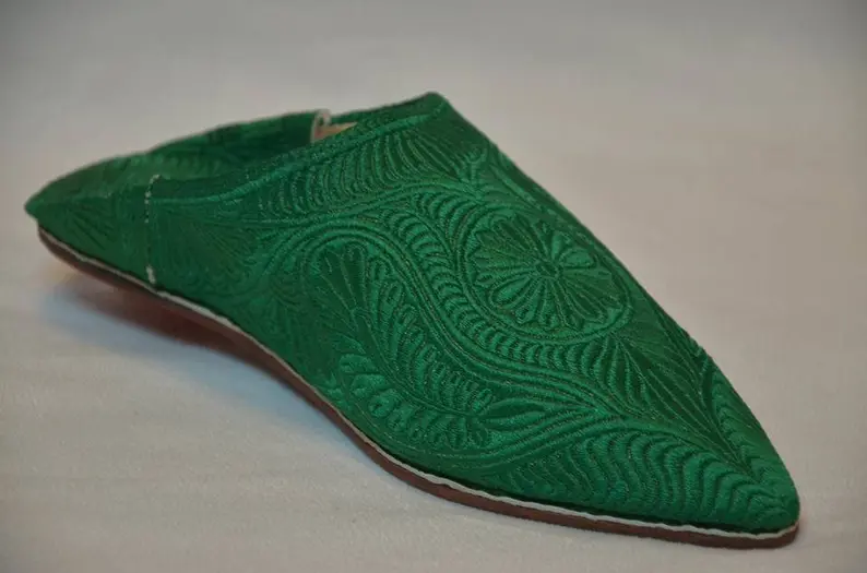 Moroccan babouche, babouche slippers, leather slippers, women's slippers, traditional babouche, pure leather slippers, modern babouche - Image 2