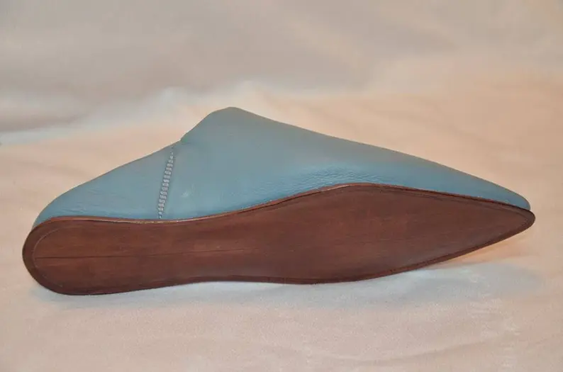 Moroccan babouche, babouche slippers, leather slippers, men's slippers, traditional babouche, pure leather slippers, modern babouche - Image 4
