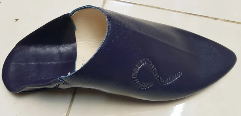Moroccan babouche, babouche slippers, leather slippers, men's slippers, traditional babouche, pure leather slippers, modern babouche - Image 2