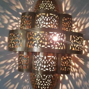 Moroccan sconce, indoor wall sconce, wall sconce, traditional sconce, sconce light, wall lamp, copper sconce, Moroccan Mosaic Lighting